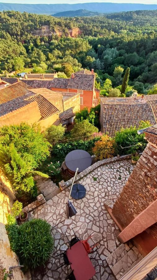 Maison Porte Heureuse Roussillon  Bagian luar foto