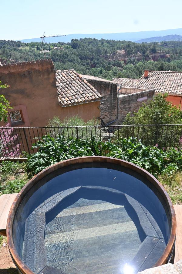 Maison Porte Heureuse Roussillon  Bagian luar foto